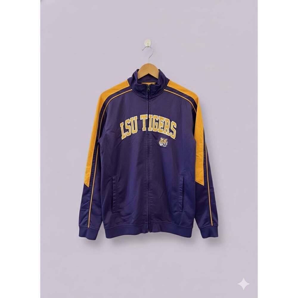 VTG Louisiana State University Men’s LSU Tigers Full Zip Pockets Jacket Coat S